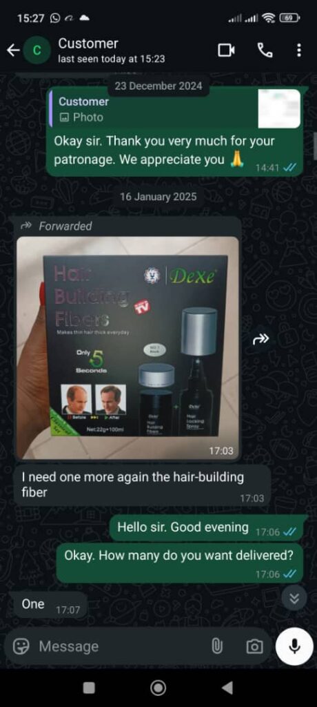 defina bald hair kit