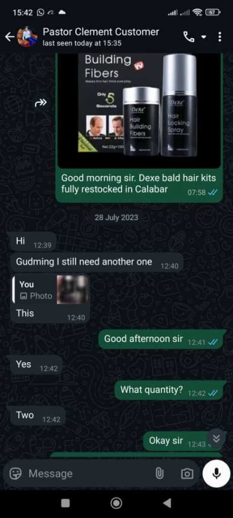 defina bald hair kit